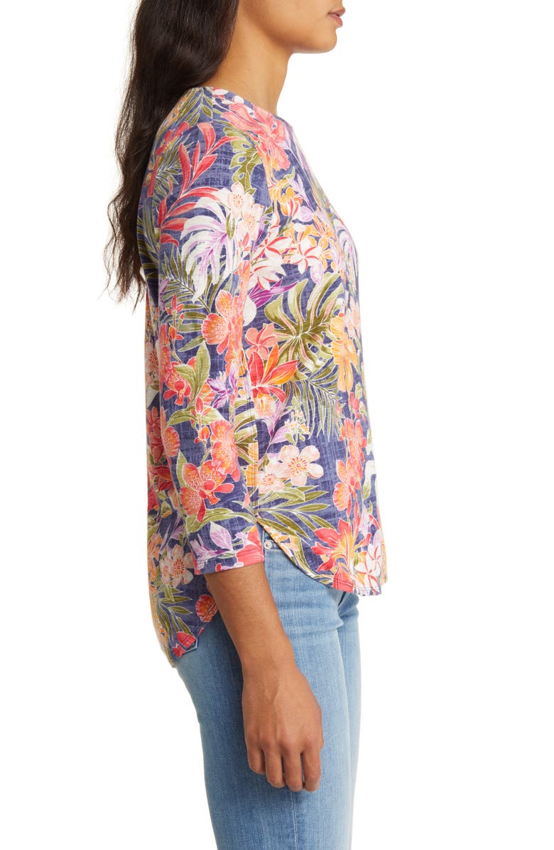 Tommy Bahama Ashby Isles Hidden Bliss Floral Cotton Top, Alternate, color, 