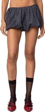 EDIKTED Liz Polka Dot Bubble Shorts