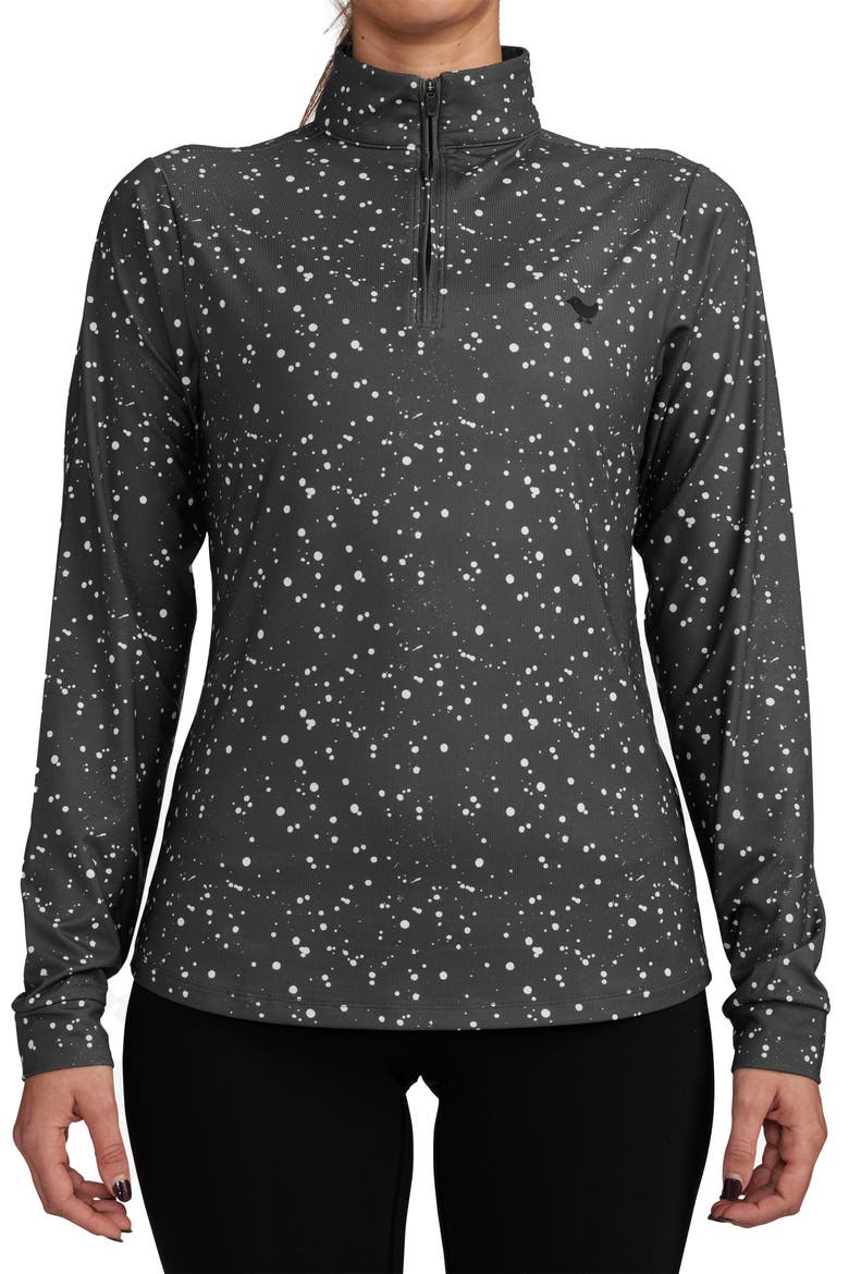 Splatter Quarter Zip Performance Golf Pullover, Main, color, SPLATTER