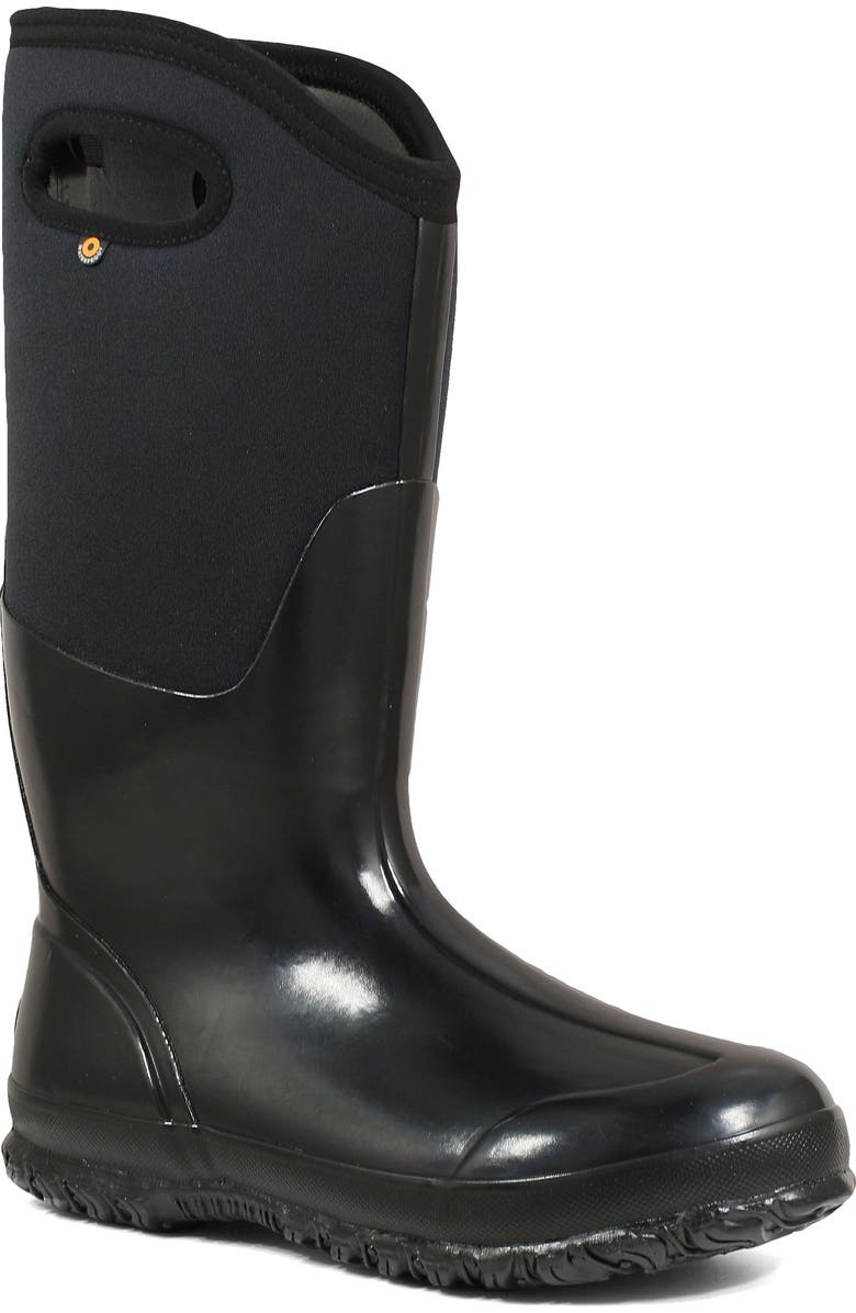 Bogs Classic Tall High Shine Insulated Waterproof Rain Boot, Main, color,