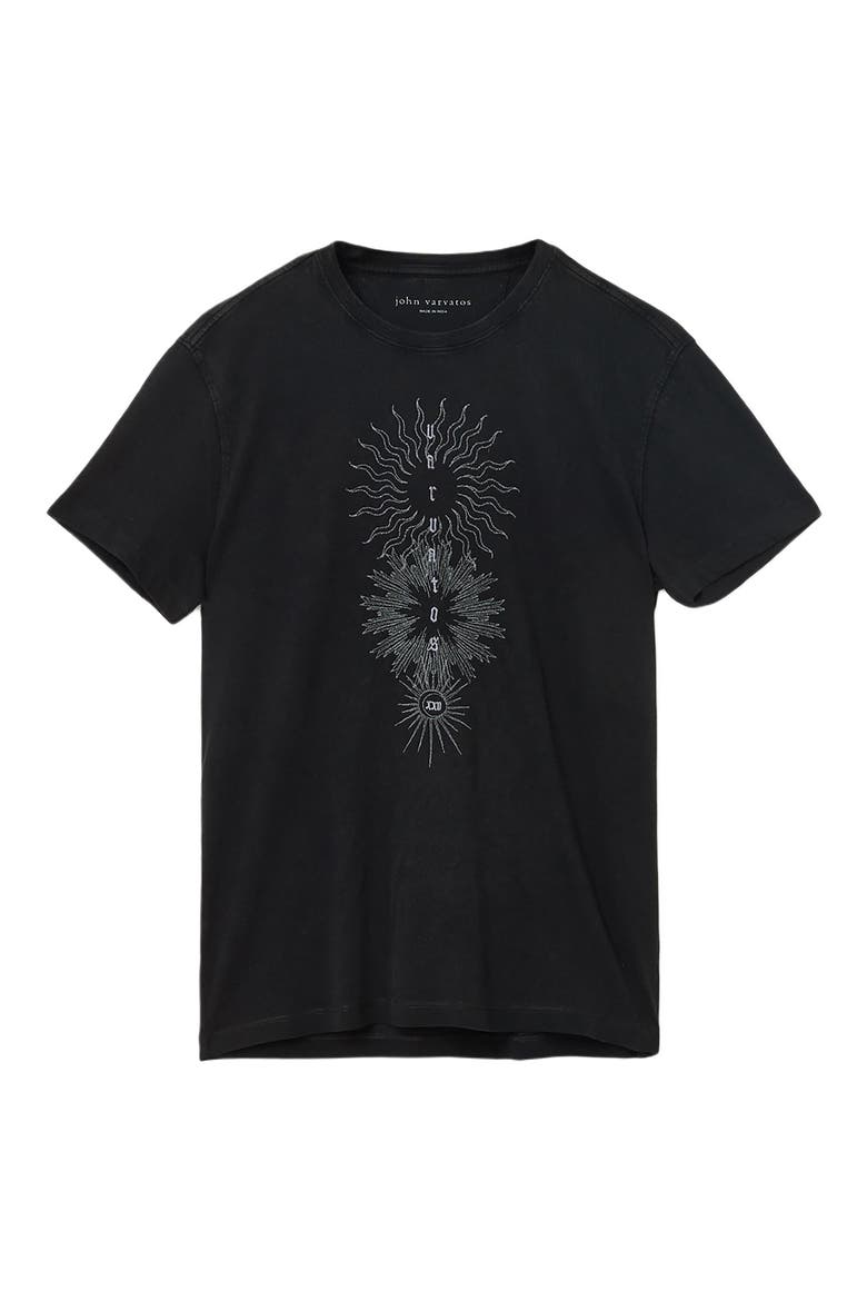 Varvatos Logo Organic Cotton Graphic T-Shirt, Alternate, color, BLACK