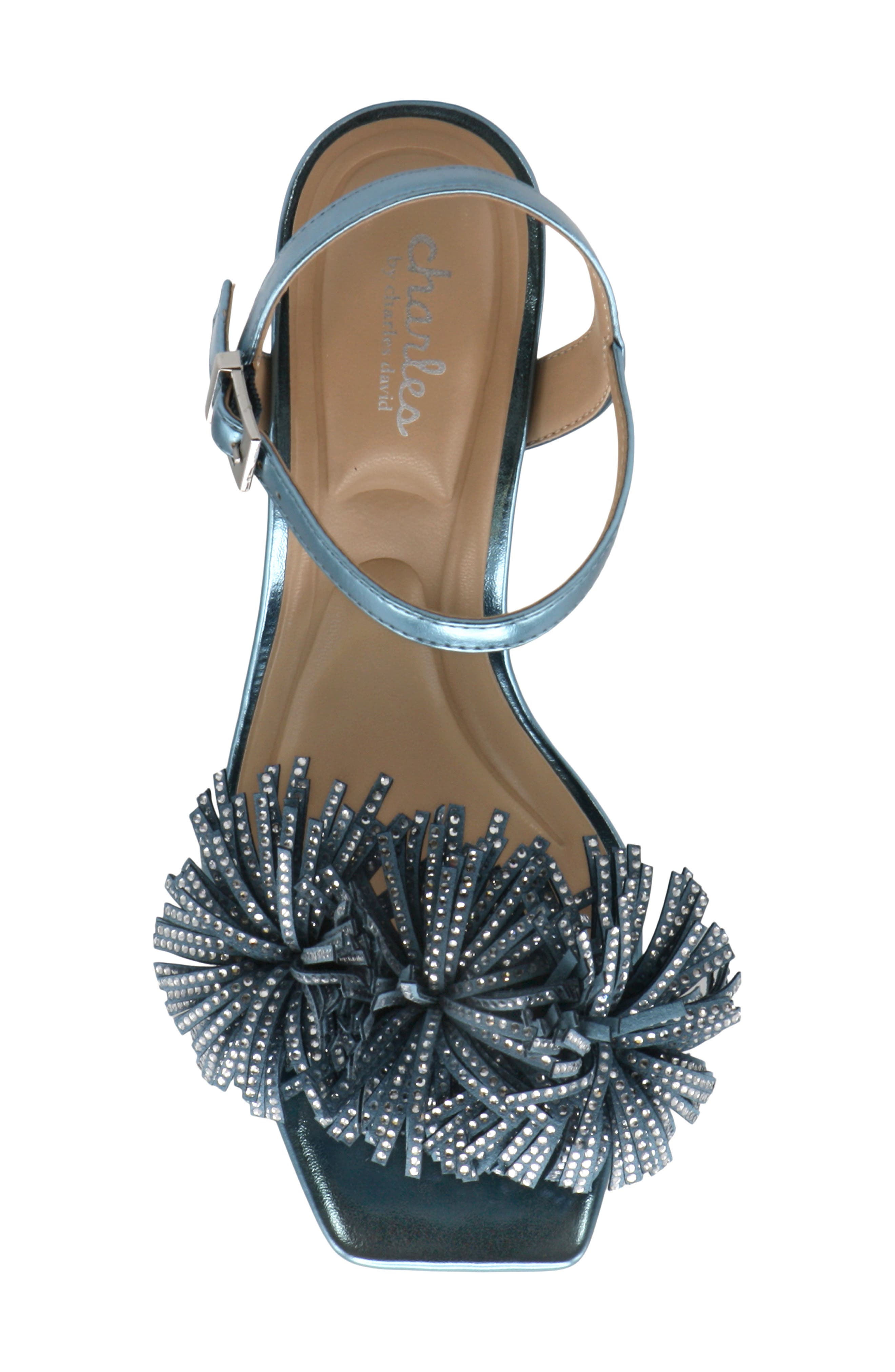 Charles David Dainty Ankle Strap Sandal, Alternate, color, Baby Blue-Mt