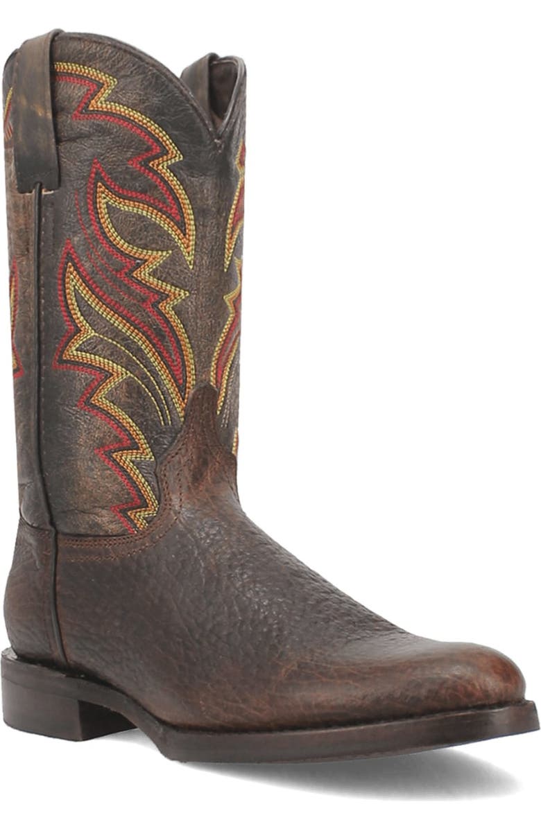 Dingo Young Gun Embroidered Cowboy Boot, Main, color, Brown