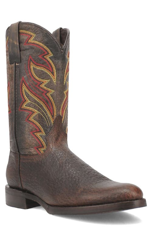 Dingo Young Gun Embroidered Cowboy Boot in Brown 