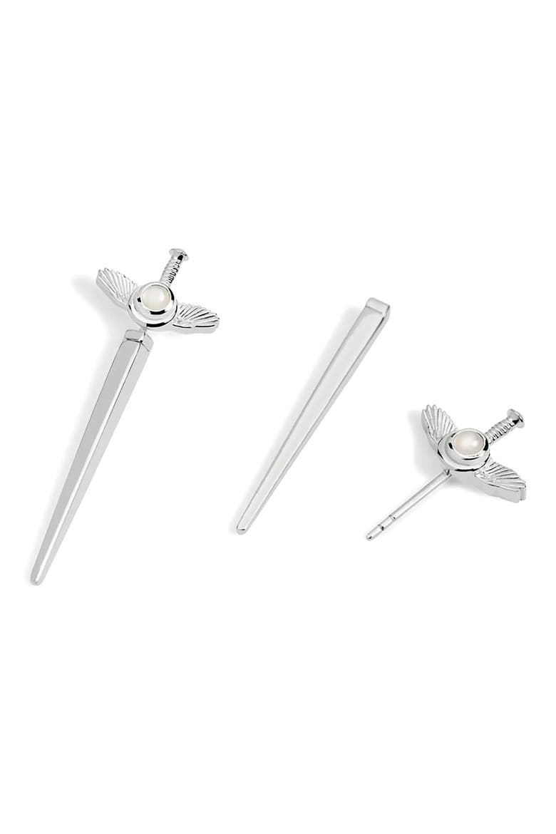 Flying Dagger Studs, Main, color, 925 STERLING SILVER / PAIR