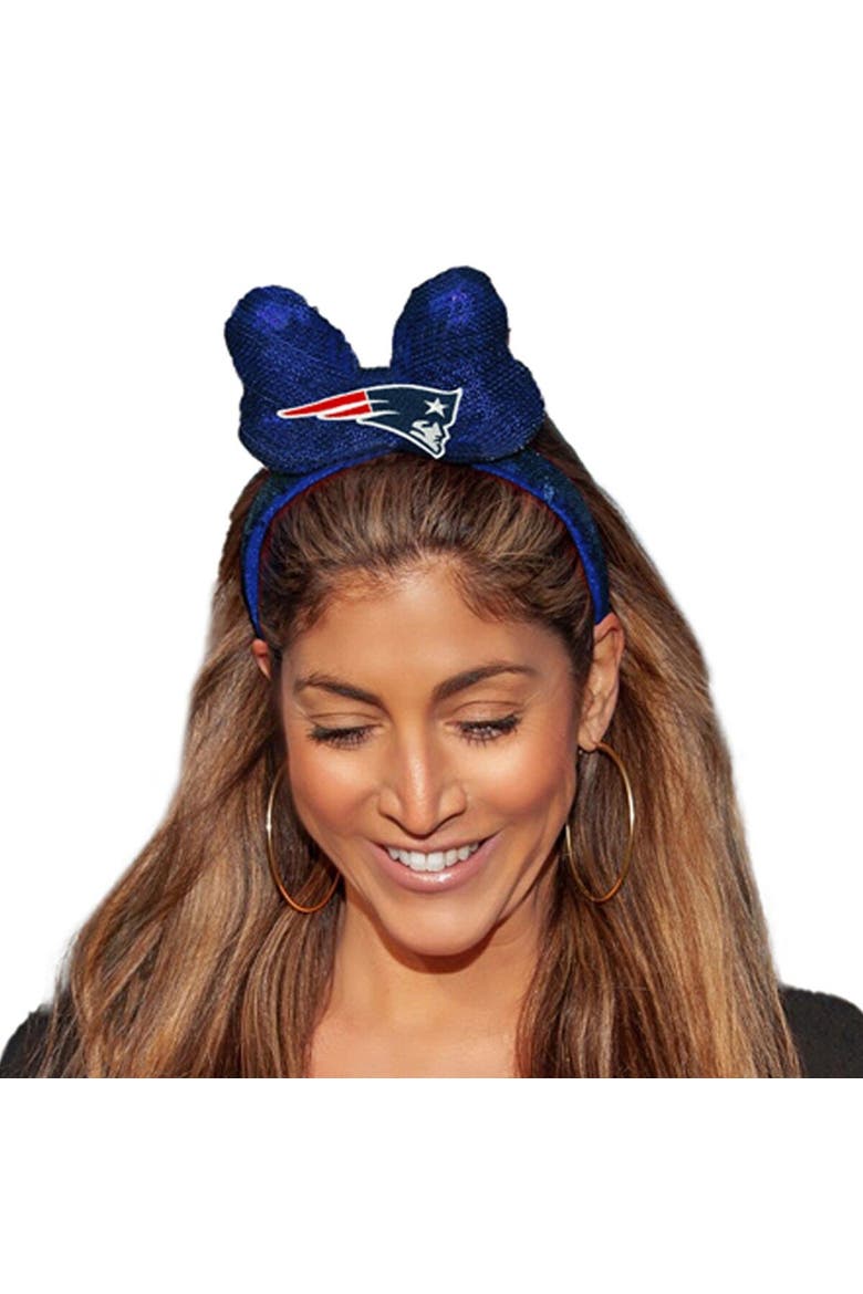 New England Patriots Logo Headband, Alternate, color, Navy