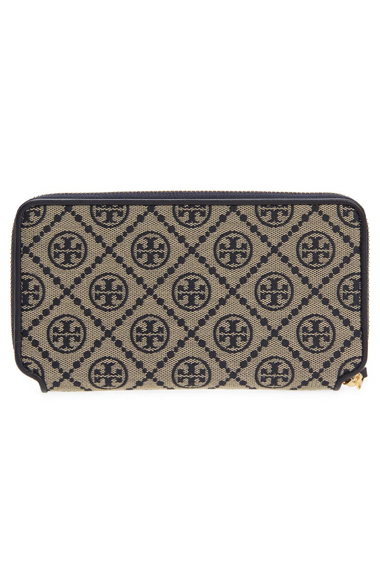 Tory Burch T Monogram Jacquard Continental Wallet, Alternate, color, 
