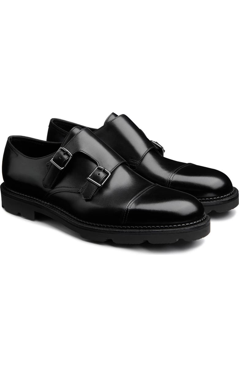 John Lobb William New Standard Double Monk Shoe, Main, color, Black