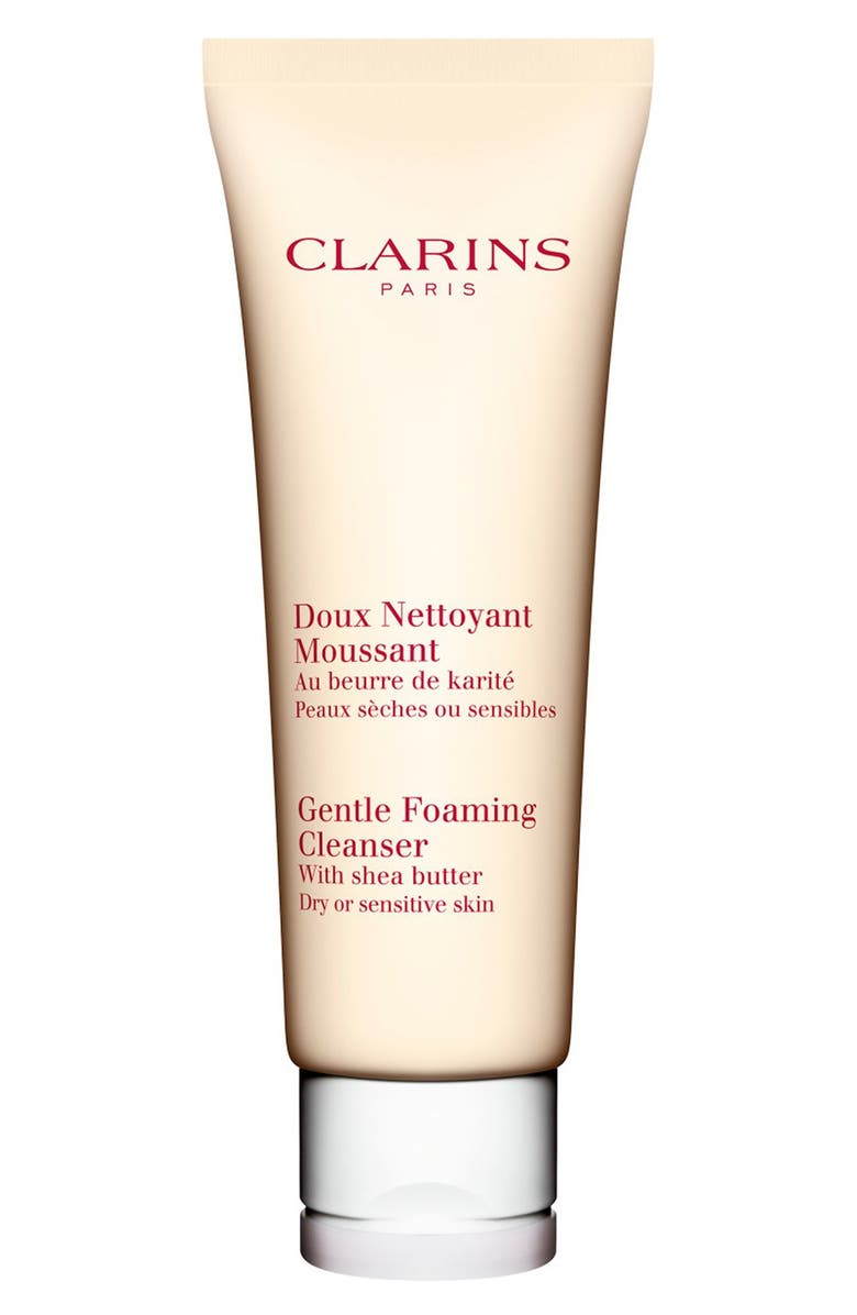 Clarins Gentle Foaming Cleanser with Shea Butter for Dry/Sensitive Skin Types, Main, color,