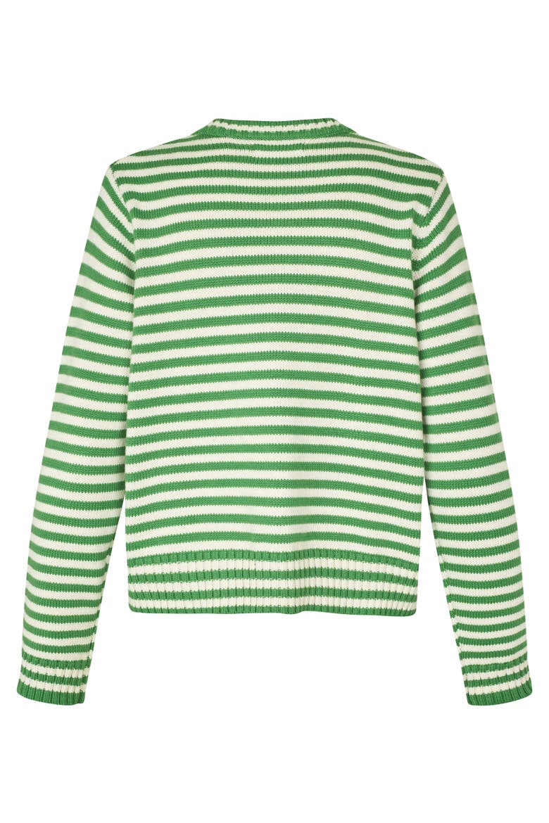 MaLucanja Striped Cardigan, Alternate, color, Mint Green