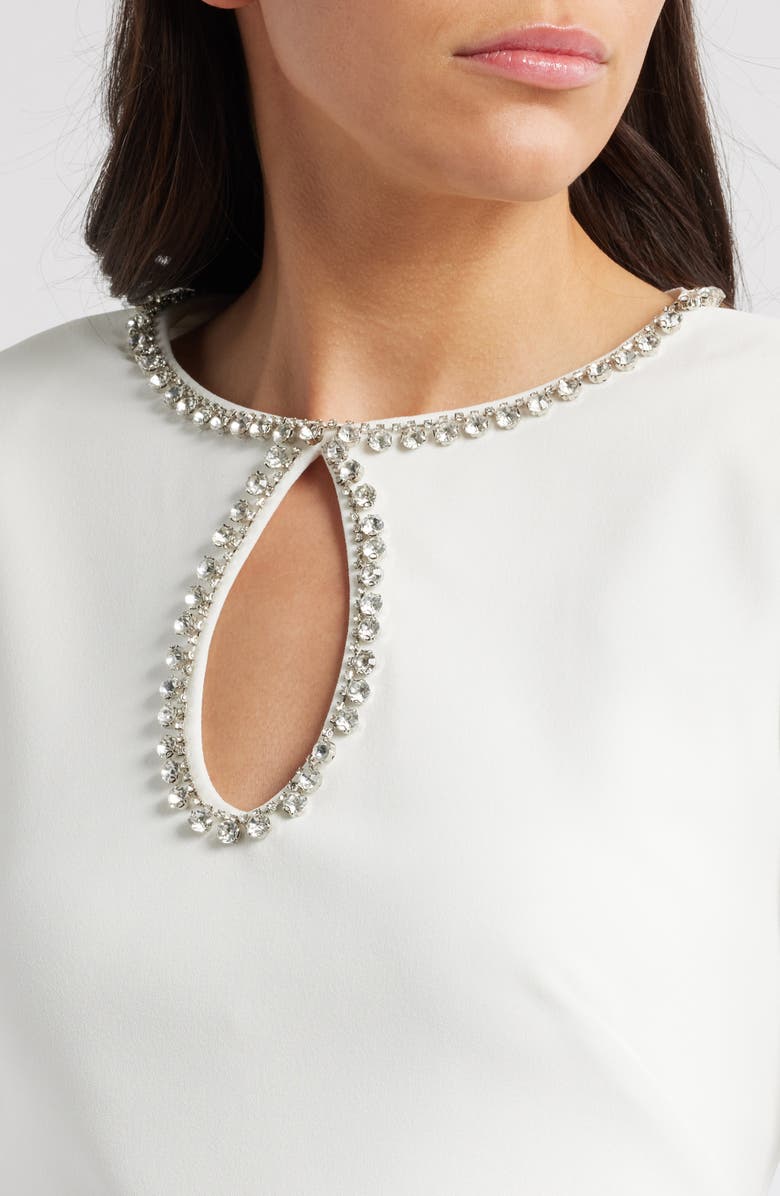 Vince Camuto Embellished Long Sleeve Cocktail Dress, Alternate, color, Ivy