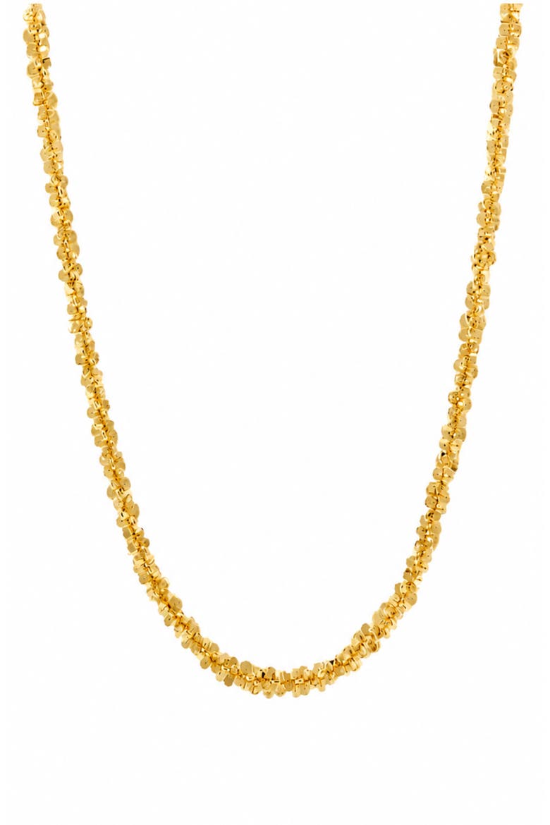 Twisted Rock Chain Necklace, Main, color, GOLD PLATED