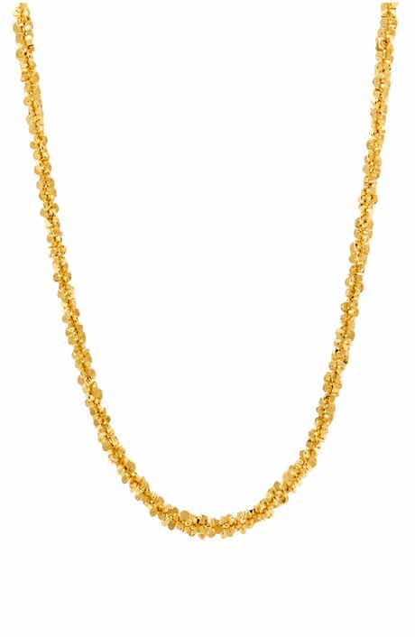 Twisted Rock Chain Necklace