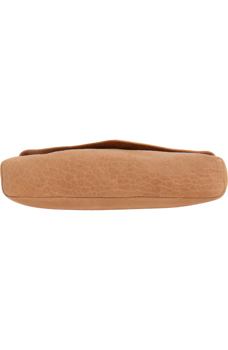 Saint Laurent Large Cassandre Leather Envelope Clutch, Alternate, color, Honey Caramel