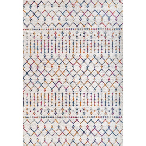 Moroccan HYPE Boho Vintage Diamond Area Rug