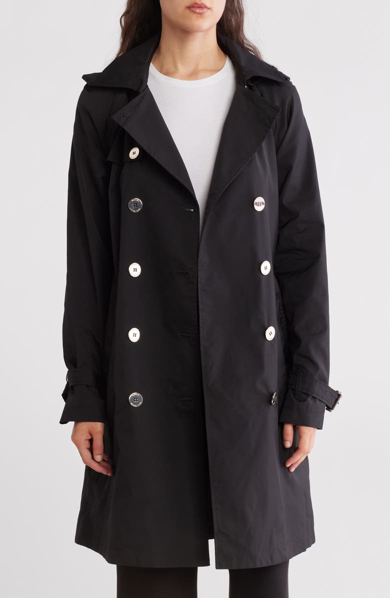 Michael Kors Belted Double Breasted Trench Coat, Alternate, color,