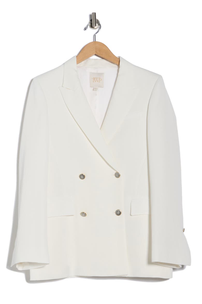 My Second Husband Double Breasted Blazer, Alternate, color, WHITE