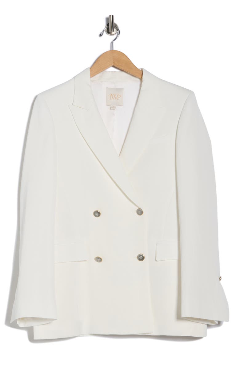 TWP My Second Husband Double Breasted Blazer, Main, color, White