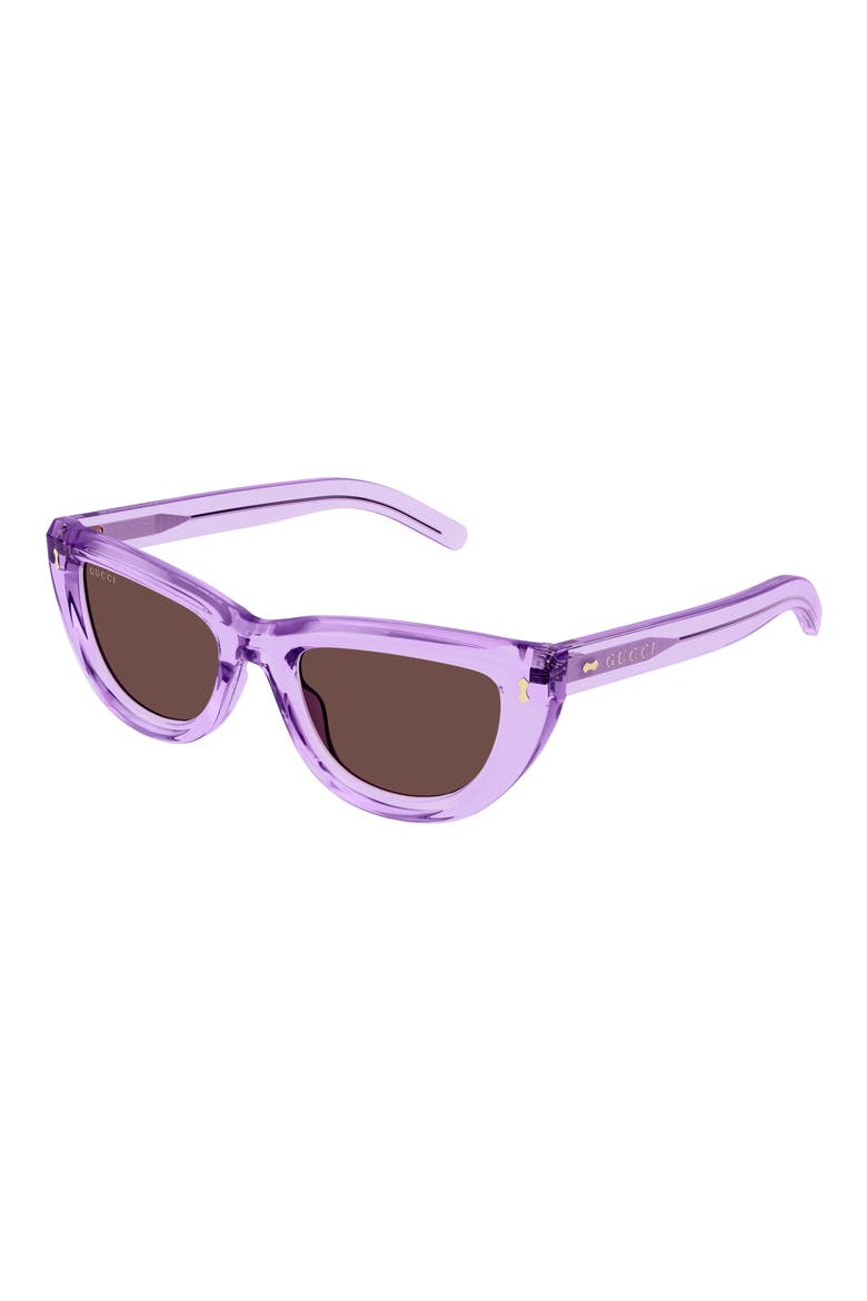 51mm Cat Eye Sunglasses, Alternate, color, VIOLET