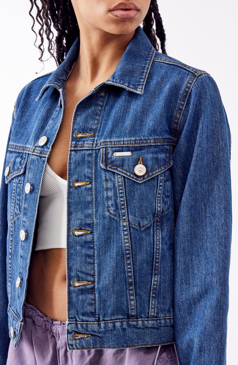 BDG Urban Outfitters Shrunken Denim Jacket, Alternate, color, 