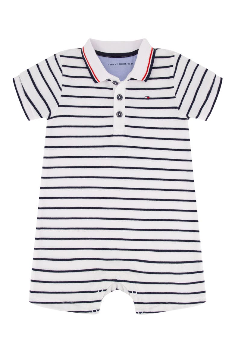 Kids' Polo Romper, Main, color, NAVY
