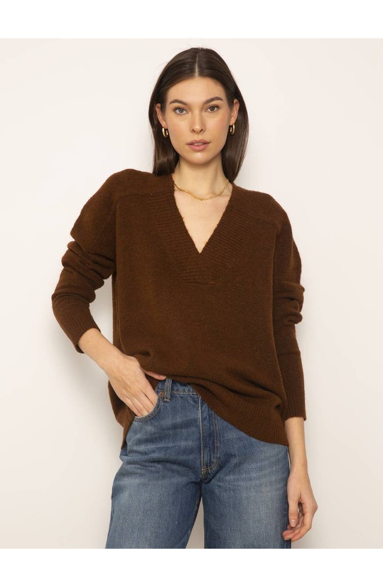Central Park West Yorke Oversized Vneck, Main, color,