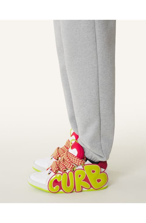 Curb Patch Sneakers In Leather