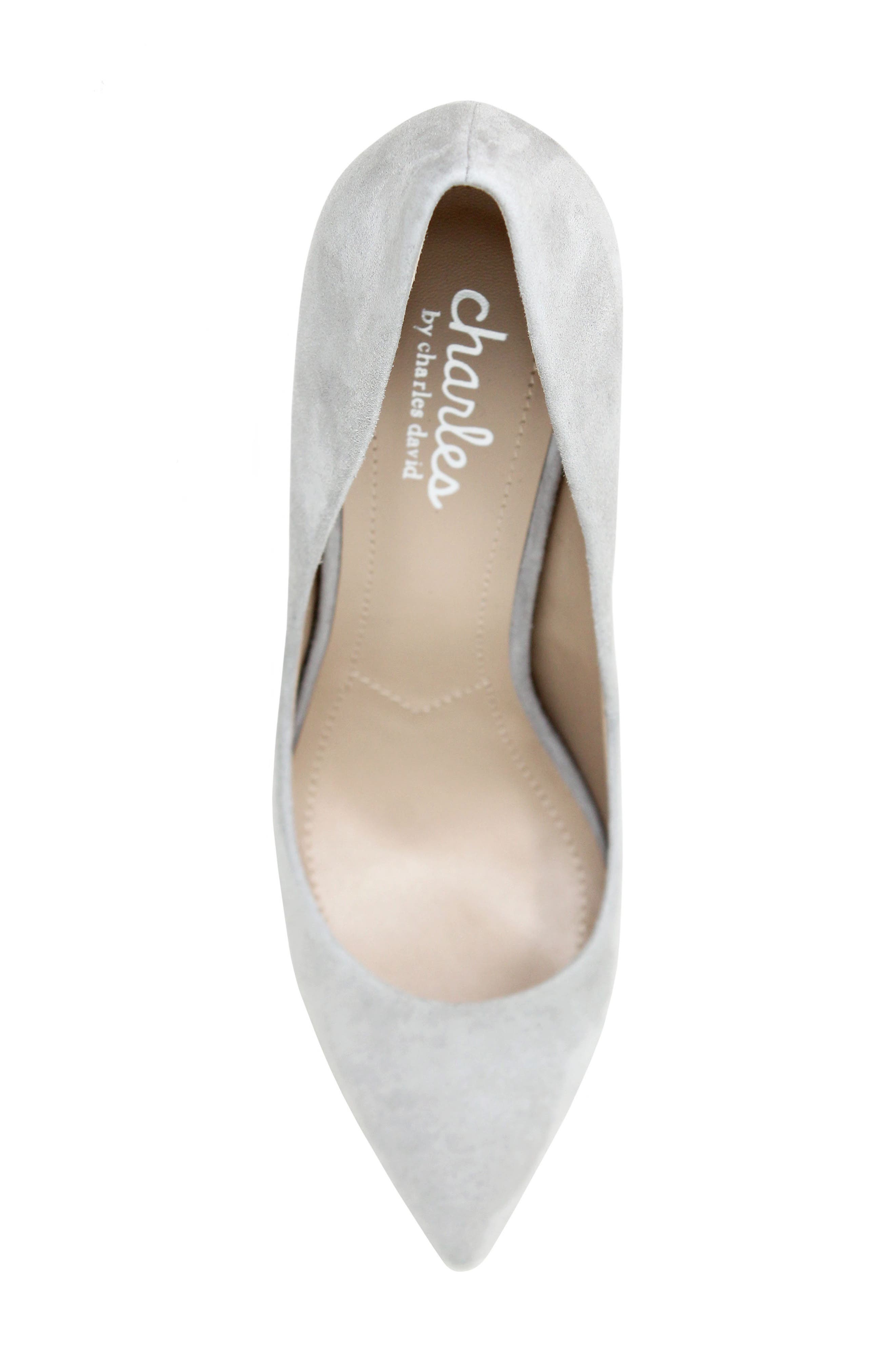 Maxx Pointed Toe Pump, Alternate, color, GREY SUEDE