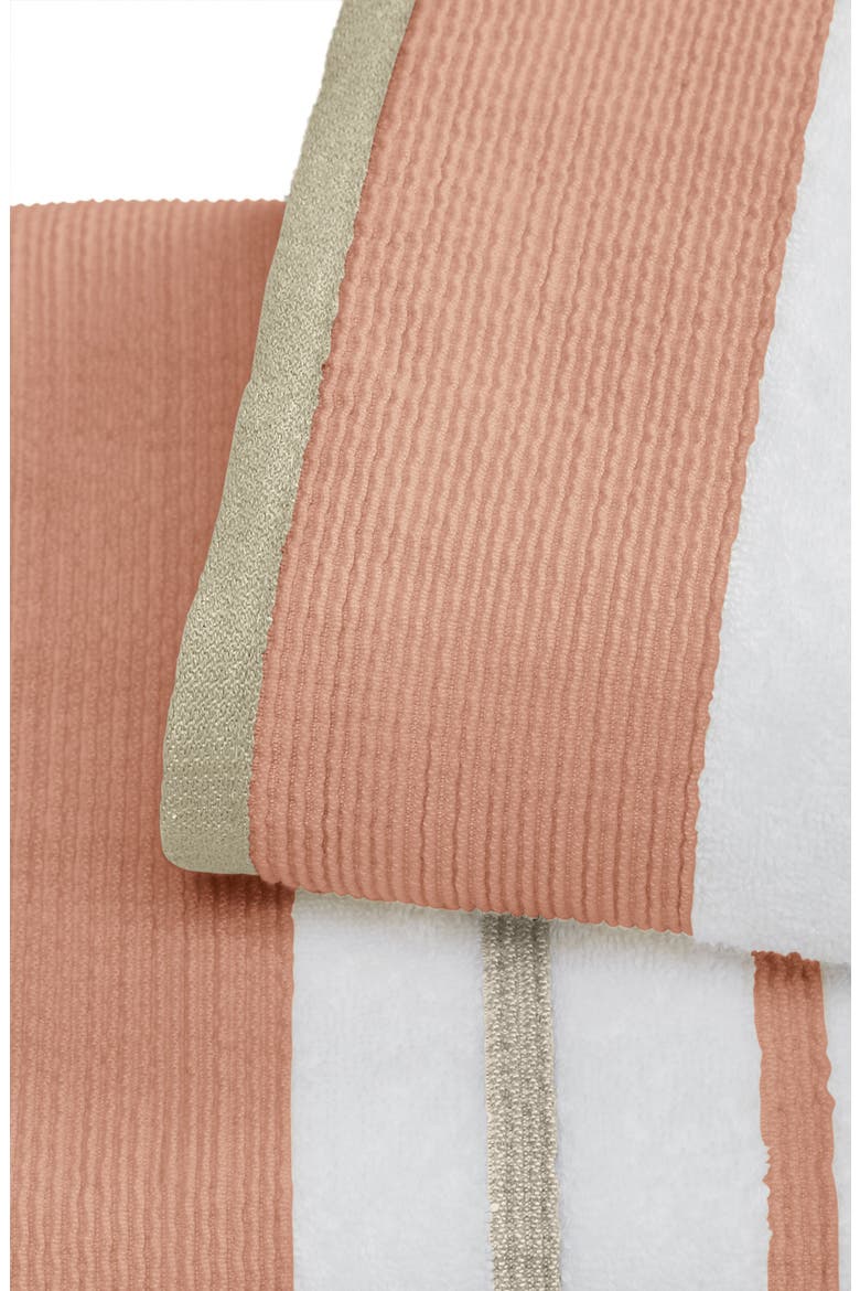 Luxurious Cotton 4-Pack Decorative Hand Towels, Alternate, color, DUSTY ROSE / CAPPUCCINO