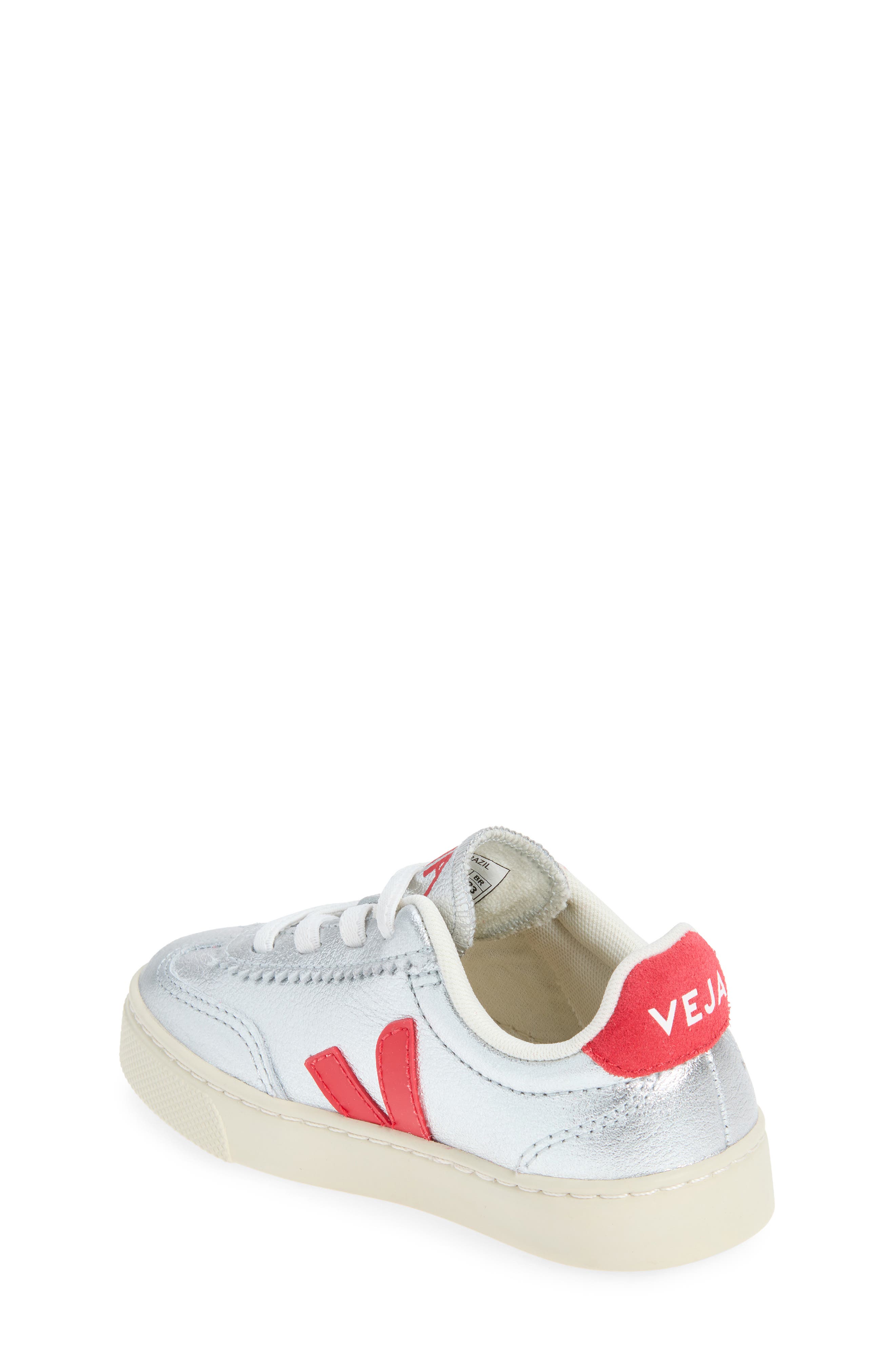 Veja Kid's Small Volley O.T. Sneaker, Alternate, color, Silver Pekin