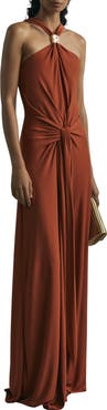 Reiss Fortuna Clasp Detail Dress