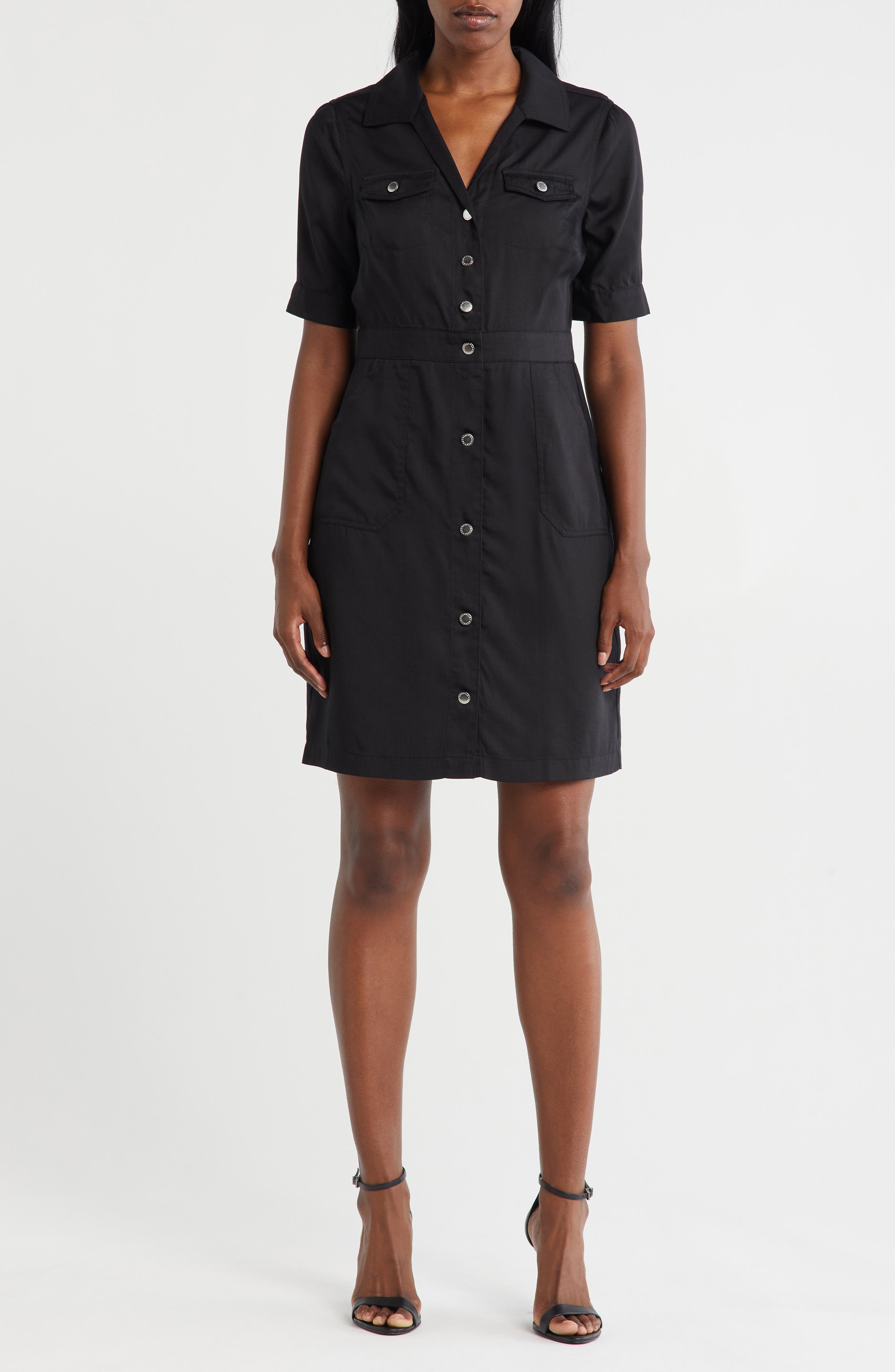 Nanette Lepore Short Sleeve Shirtdress