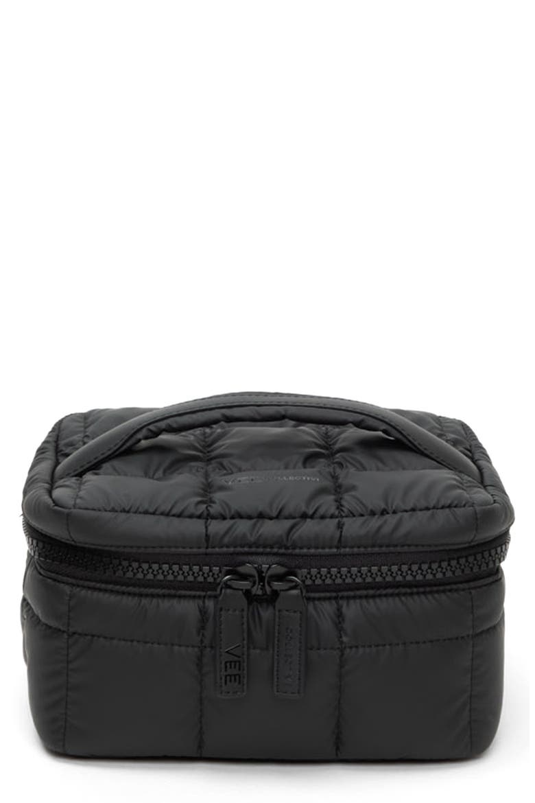 Porter Recycled Nylon Vanity Case, Main, color, MATT BLACK