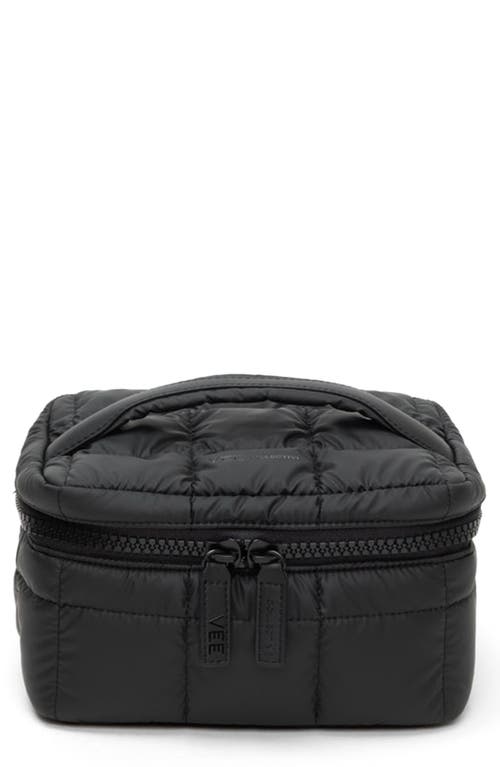 VeeCollective Porter Recycled Nylon Vanity Case in Matt Black at Nordstrom