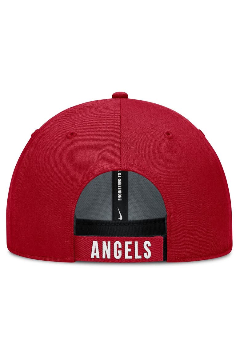 Men's Nike White/Red Los Angeles Angels Club Performance Adjustable Hat, Alternate, color, White
