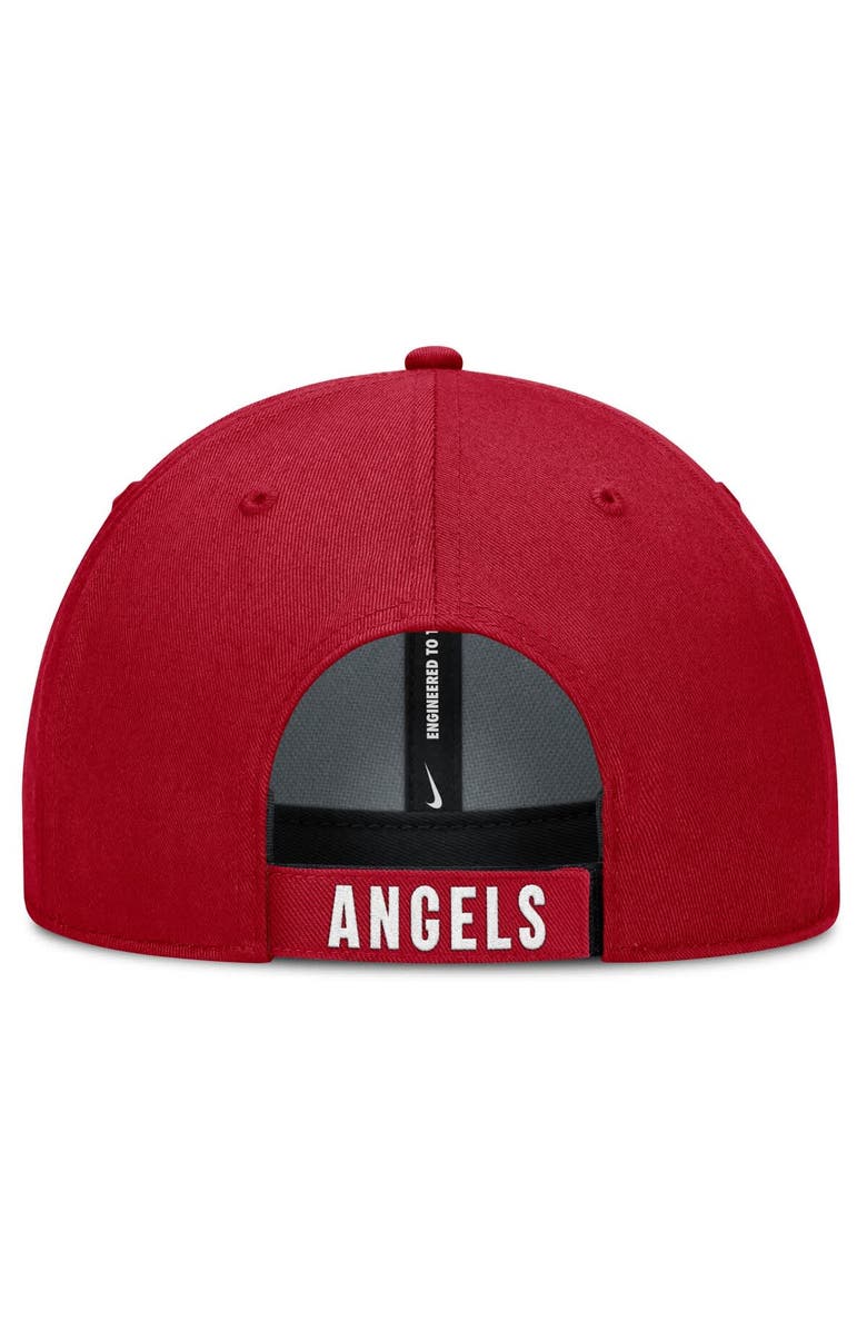 Nike Men's Nike White/Red Los Angeles Angels Club Performance Adjustable Hat, Alternate, color, White