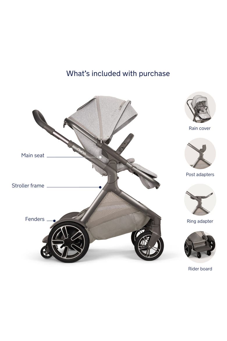 DEMI™ NEXT Stroller + Rider Board, Alternate, color, STERLING (Nordstrom Exclusive)