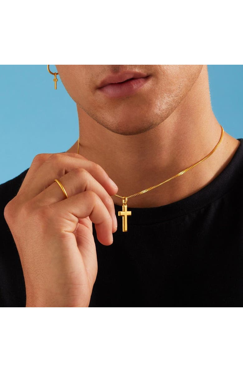 7879 Cross Pendant, Alternate, color, Silver