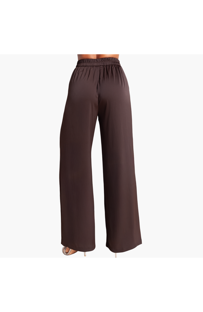 RICHANTEE High Waisted Wide Leg Pants, Alternate, color, Brown