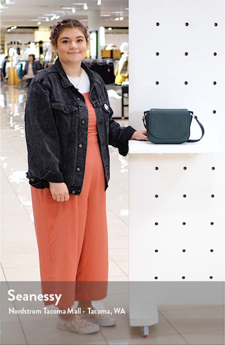 Pebbled Leather Shoulder Bag, sales video thumbnail
