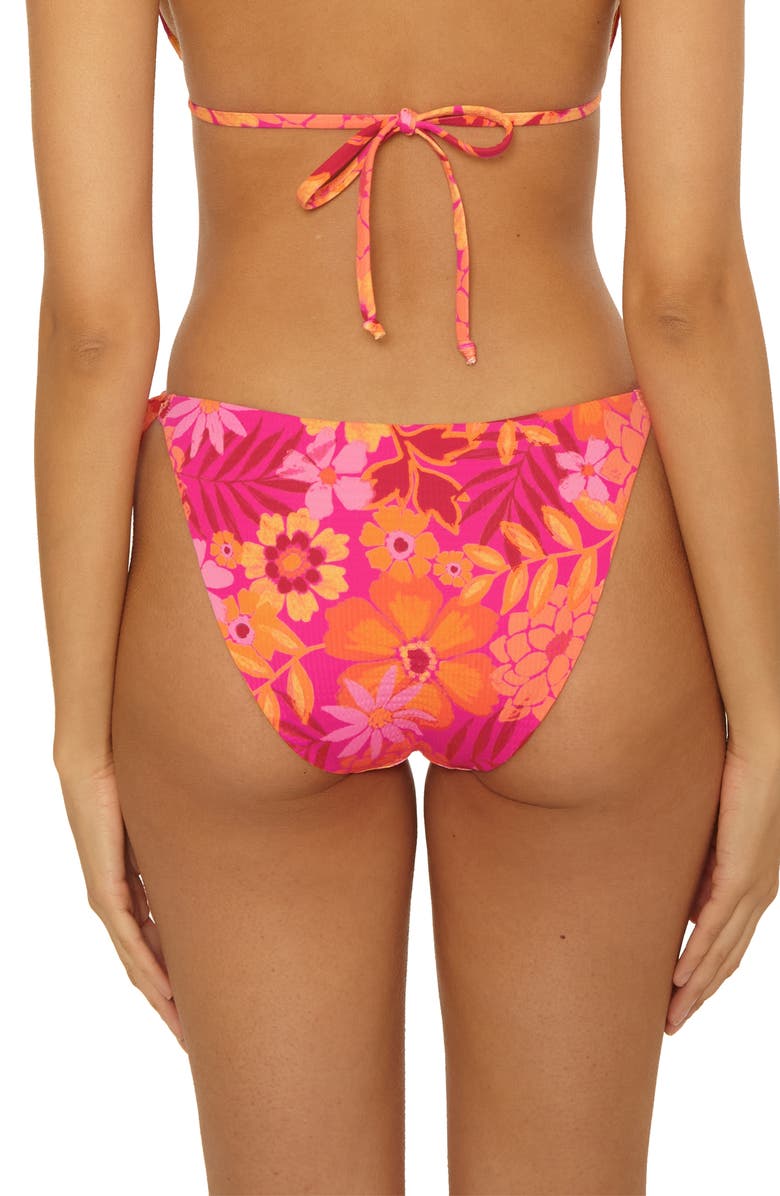 Becca Copacabana Tie Side Bikini Bottoms, Alternate, color, Pink Multi
