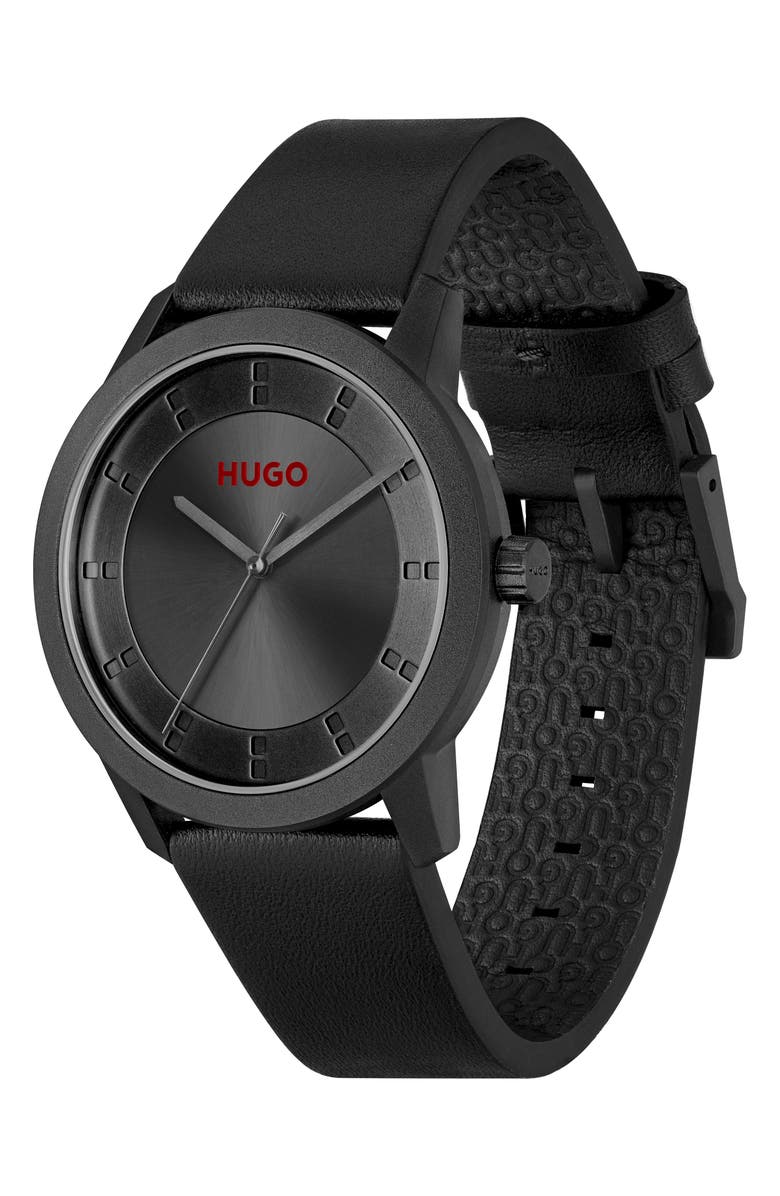 HUGO Ensure Solar Quartz Bracelet Watch, 42mm, Alternate, color,