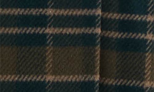 Hunter Carra Plaid Wool Blend Coat In Green