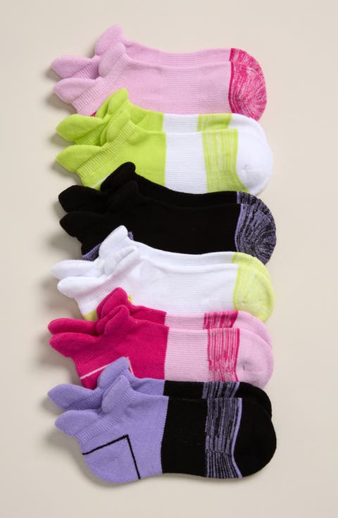 Kids' Assorted 6-Pack Double Tab Ankle Socks (Walker, Toddler, Little Kid & Big Kid)