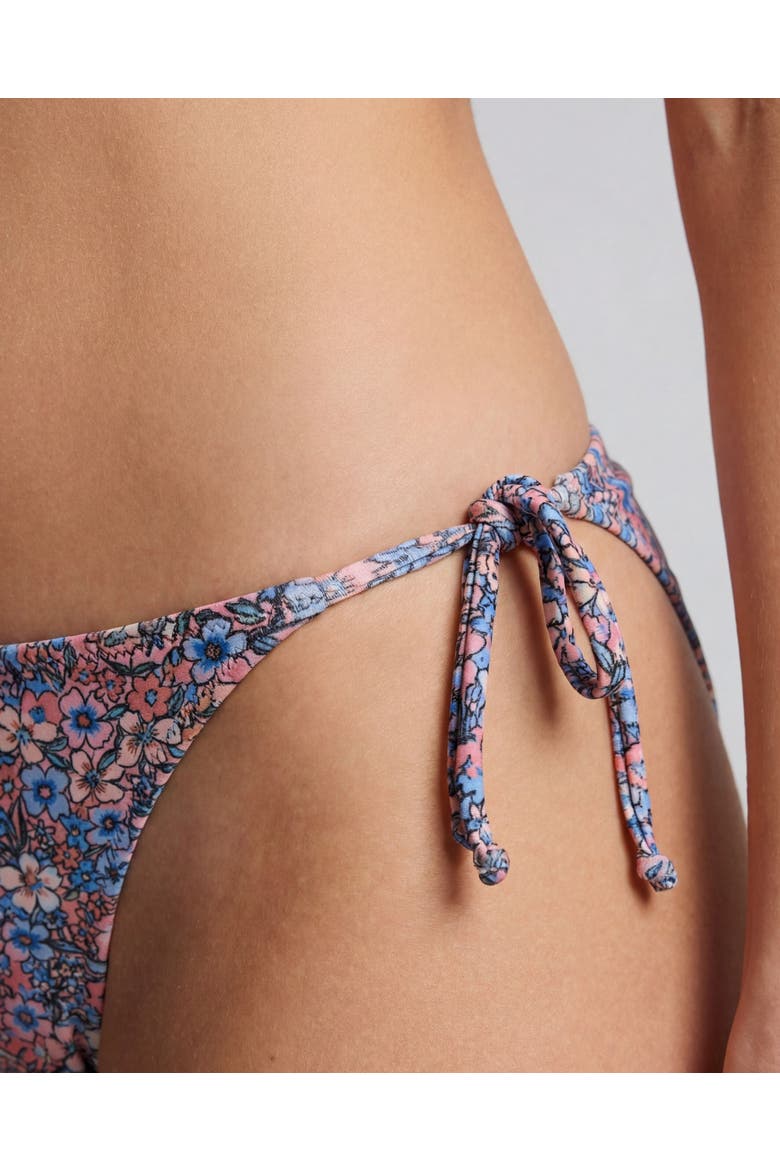 Floral Field Womens Bikini Bottom, Alternate, color, Floral Field Coral