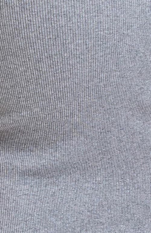 Pietro Brunelli Maternity Maternity Sleeveless Square Neck Rib Knit Super Stretch Belle Dress In Grey