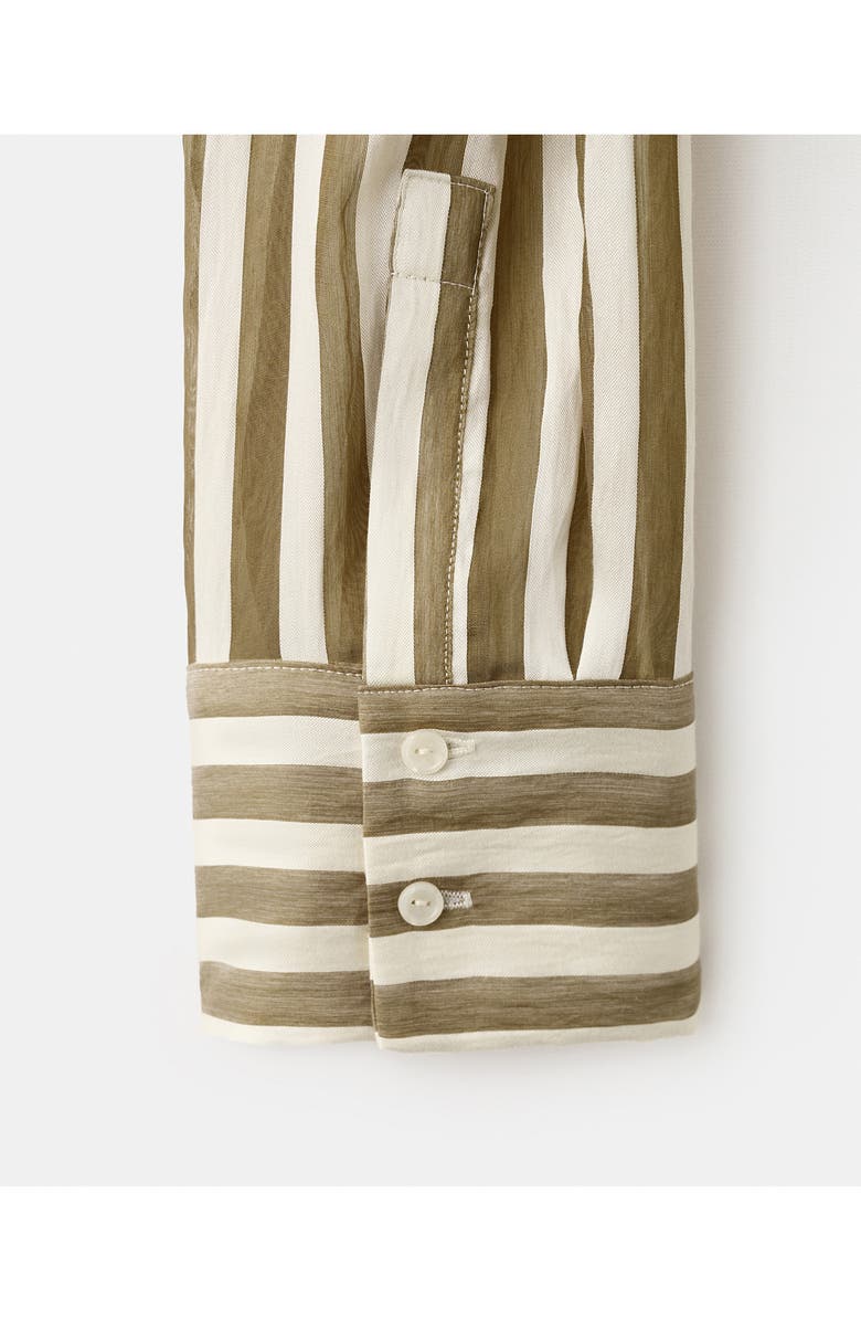 MANGO Stripe Woven Shirt, Alternate, color, 