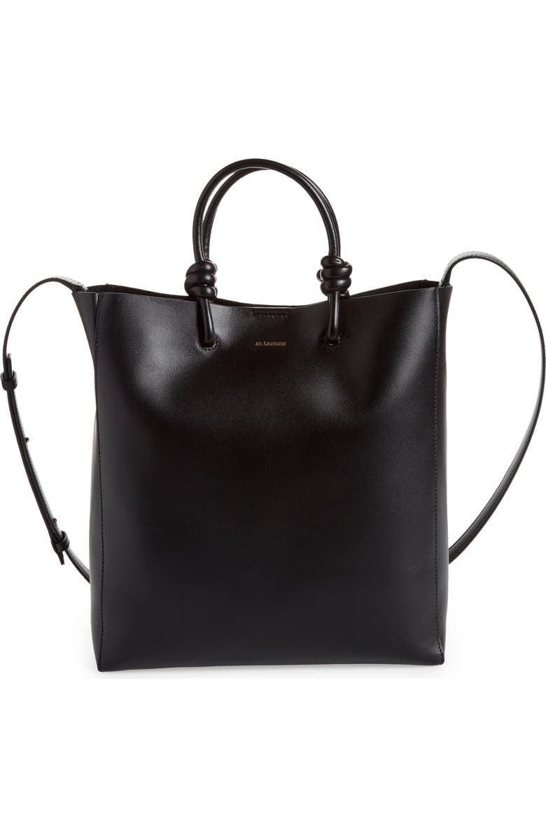 Jil Sander Medium Leather Tote, Main, color,