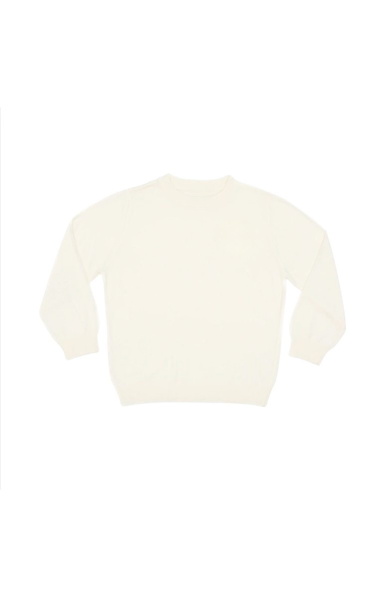 Little Paper Kids Carter Sweater, Main, color, Winter Ivory