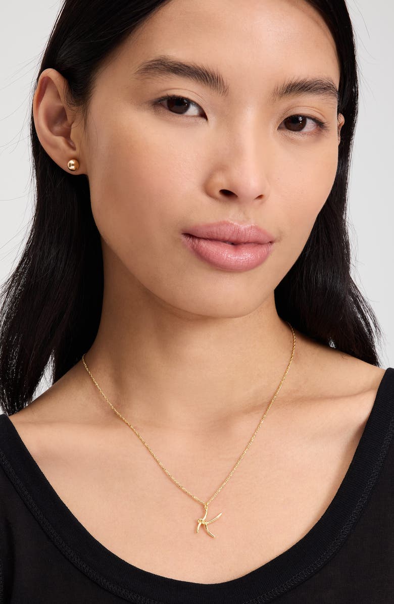 Kate Spade New York initial pendant necklace, Alternate, color, 